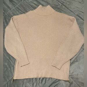 Varley Mayfair Mock Neck Knit Sweater, Size Small, EUC